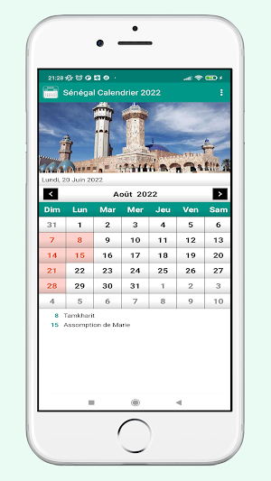 Sénégal Calendrier 2022 Screenshot 1