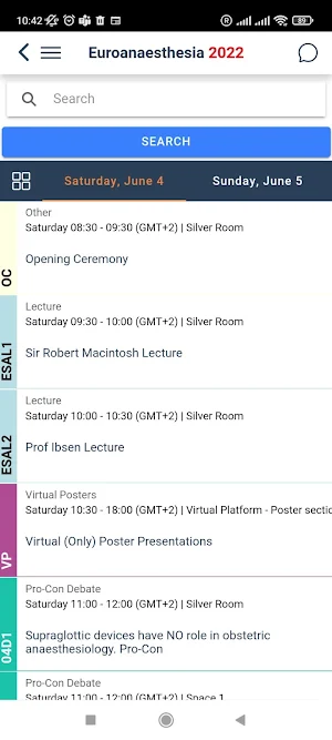 Euroanaesthesia 2022 Screenshot 1