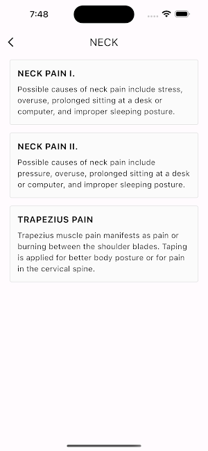 Taping Guide Screenshot 1