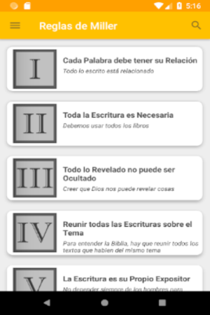 Reglas de Miller Screenshot 3