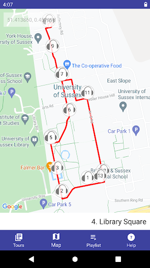 University of Sussex Self-Guided Tour Screenshot 0