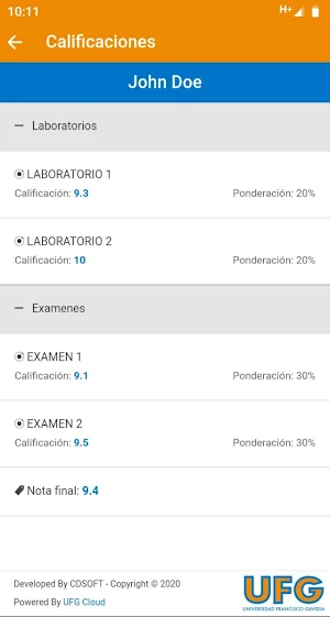 Postgrados UFG Screenshot 3