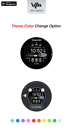 SamWatch Flat Color Screenshot 3