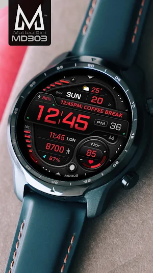 MD303 Digital watch face Screenshot 3