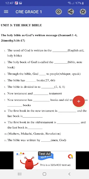 Grade 1: Cre cbc notes Screenshot 3