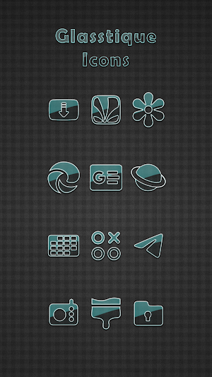 Glasstique Teal Icon Pack Screenshot 2