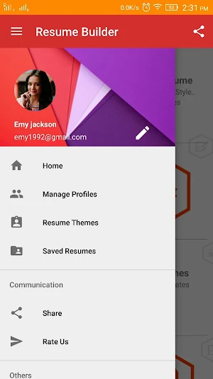 Resume Builder Screenshot 0