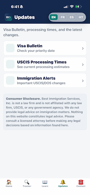 Best Immigration Case Tracker Screenshot 3