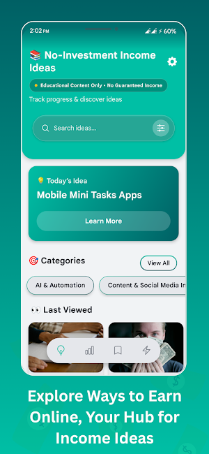 Zero Investment Income Ideas Screenshot 1