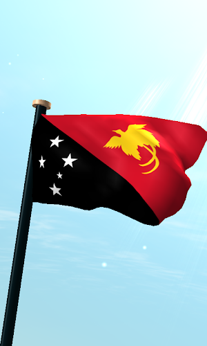 Papua New Guinea Flag 3D Screenshot 0