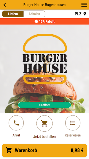 Burger House Bogenhausen Screenshot 0