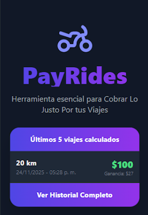 Pay Rides Screenshot 1