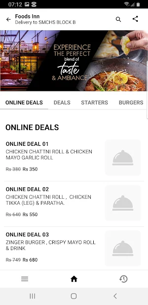 Foods Inn Screenshot 1
