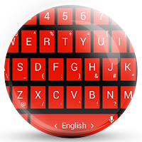 Keyboard Theme Tiles Red