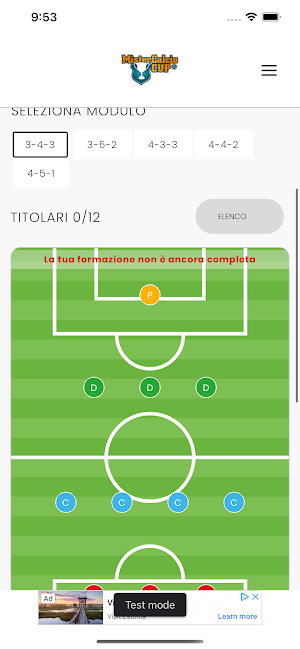 Mister Calcio Cup Screenshot 3