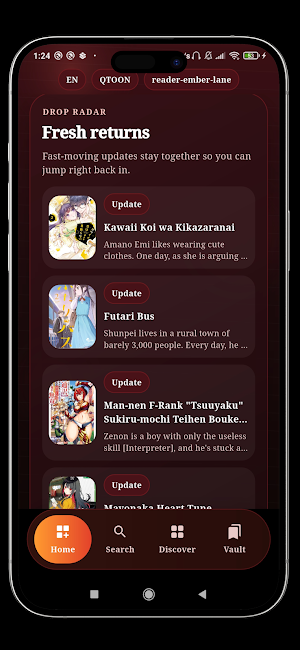 Qtoon - Webtoon & Manga Screenshot 2