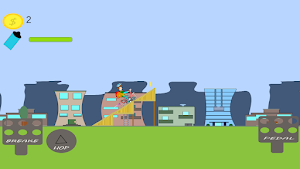 Wheelie Bike 2D Down the mount Screenshot 2