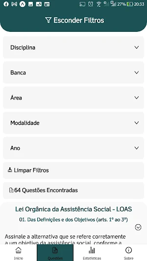 Serviço Social em Concursos Screenshot 1