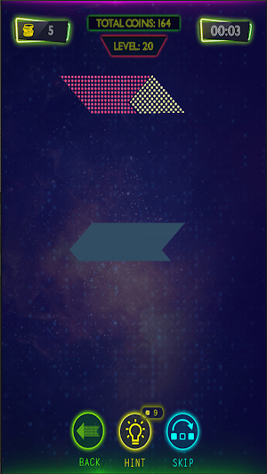 Neon Shape: Glow Tangram Screenshot 2