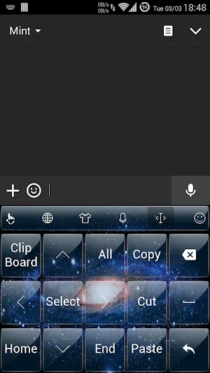Keyboard Theme MilkyWay Screenshot 3