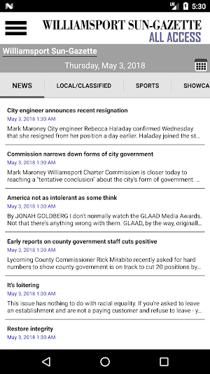 Sun-Gazette All Access Screenshot 2