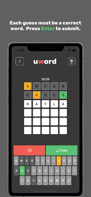Uword: Online Word Game Screenshot 2