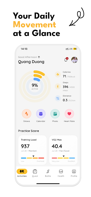 Zivox: Fitness RPG & Tracker Screenshot 2