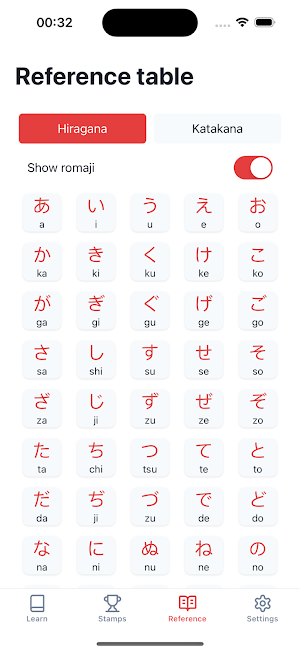 KanaDojo: Hiragana & Katakana Screenshot 3
