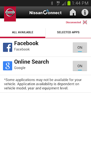 NissanConnect Screenshot 2