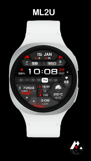 ML2U 381 Hybrid Watch Face Screenshot 3