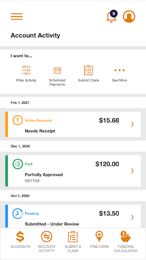 AvidiaHealth HSA Screenshot 0