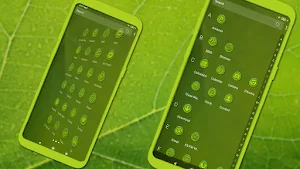 Green Leaf Drop Theme Screenshot 1