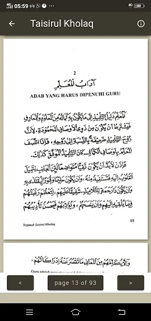 Taisirul Kholaq Arab Indonesia Screenshot 2