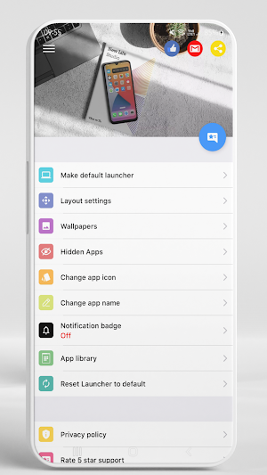 IOS Launcher 17 Screenshot 1