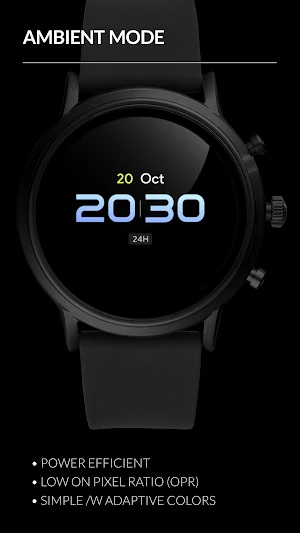 Awf TRON [dark] - watch face Screenshot 3