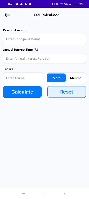 LoanTrue - EMI Loan Calculator Screenshot 2