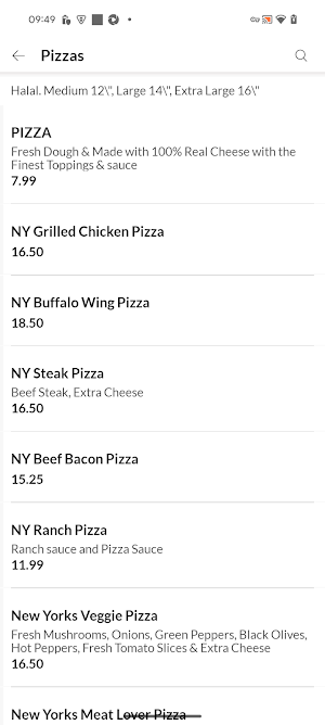 New York Fried Chicken Pizza Screenshot 3