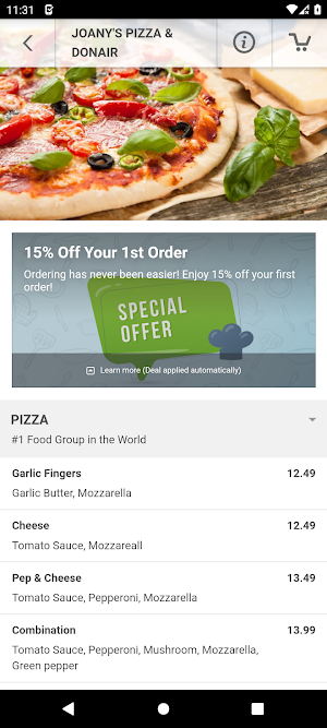 Joany's Pizza & Donair Screenshot 2