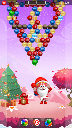 Christmas Santa : Bubble Shoot Screenshot 1