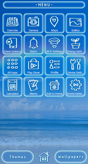 Rainbow on the Beach Theme Screenshot 1