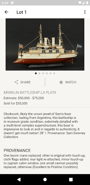 Bertoia Auctions Screenshot 3