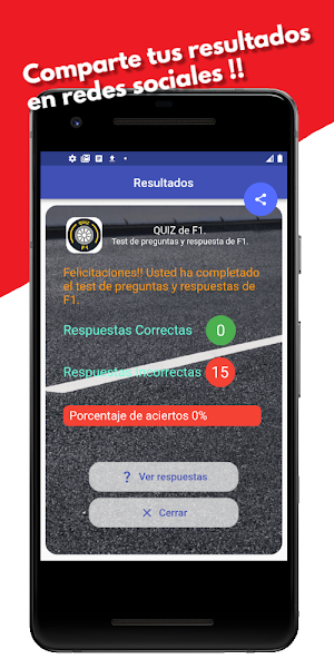 Quiz de F1. Screenshot 1