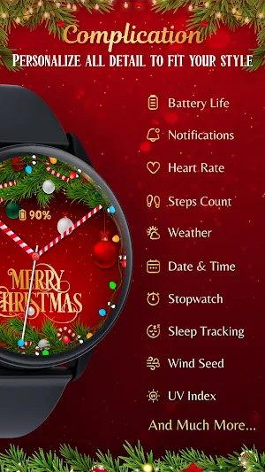 Xmas Watch Face ULTRA SGW7 Screenshot 3