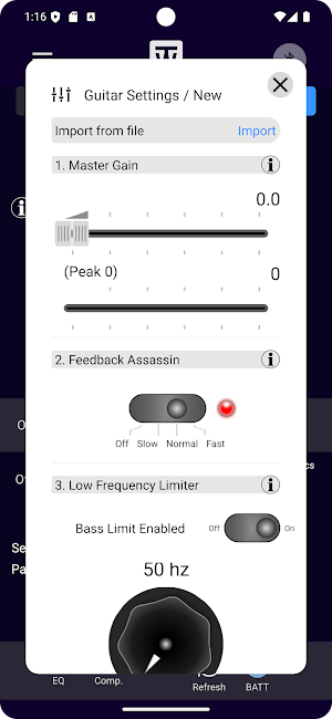 ToneWoodAmp remote Screenshot 3