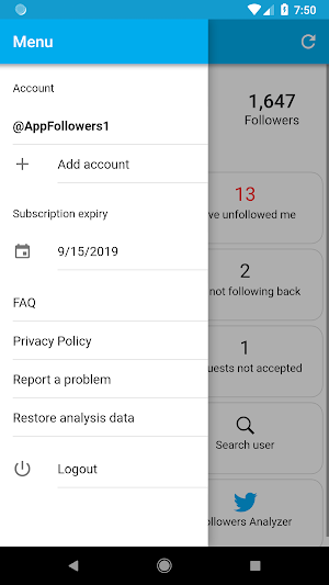 Followers Analyzer for Twitter Screenshot 2