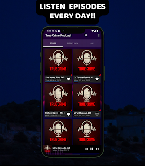 True Crime Podcast App Screenshot 1