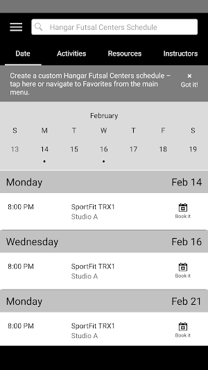 Hangar Futsal Centers Screenshot 2