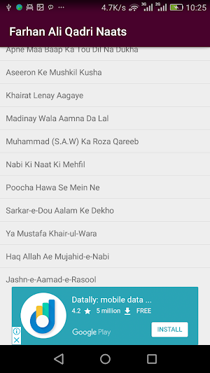Farhan Ali Qadri Naatein 300+ Screenshot 1