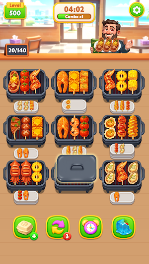 Food Sorting: Grill Match Game Screenshot 3