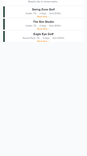 OpenTeeSheet Screenshot 0